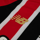 Camisa São Paulo Away 25/26 - Vermelha e Preta